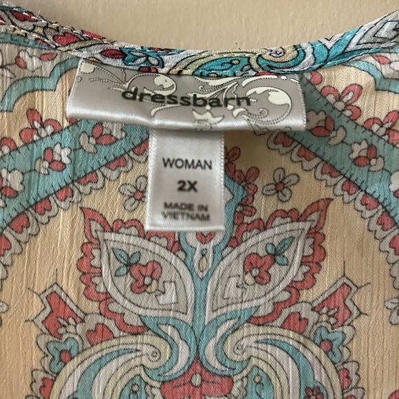 Dress Barn Multicolor Paisley Blouse - Picture 9 of 10